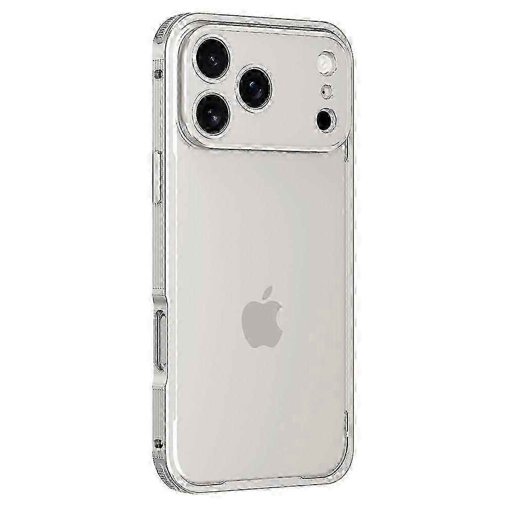 For iPhone 17 Pro Max Bumper Case Heat Dissipation Aluminium Alloy Phone Shell with Buckle / Camera Lid miao4