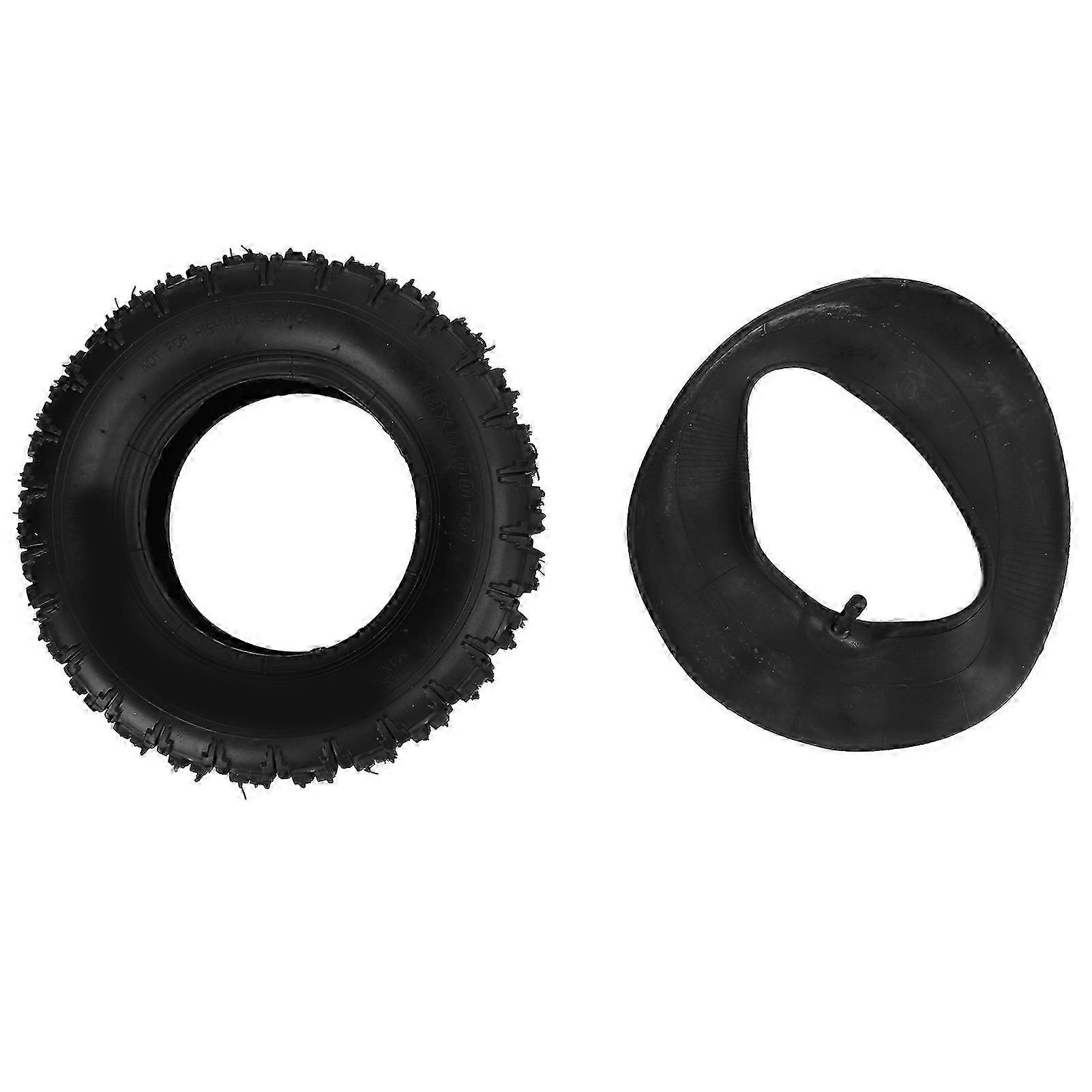13x5.00‑6 Inner and Outer Tires with Straight Valve Stem Thickening Lawn Mower Snow Plow Tires Edition 1107