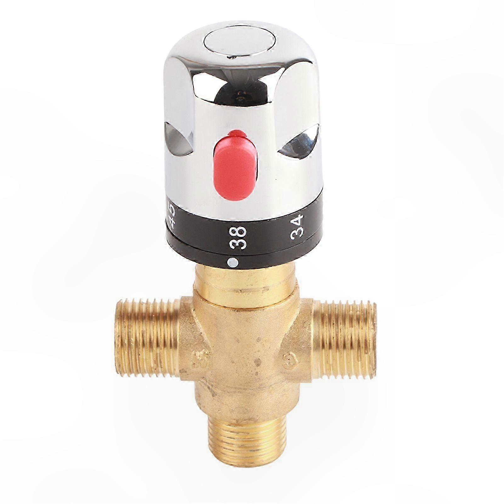 Thermostatic Brass Valve for Water Temperature Control in Pipe and Basin Applications