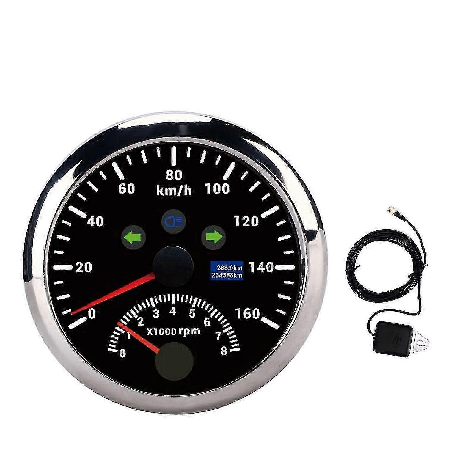 0-8000rpm tachometer with LCD display for yacht