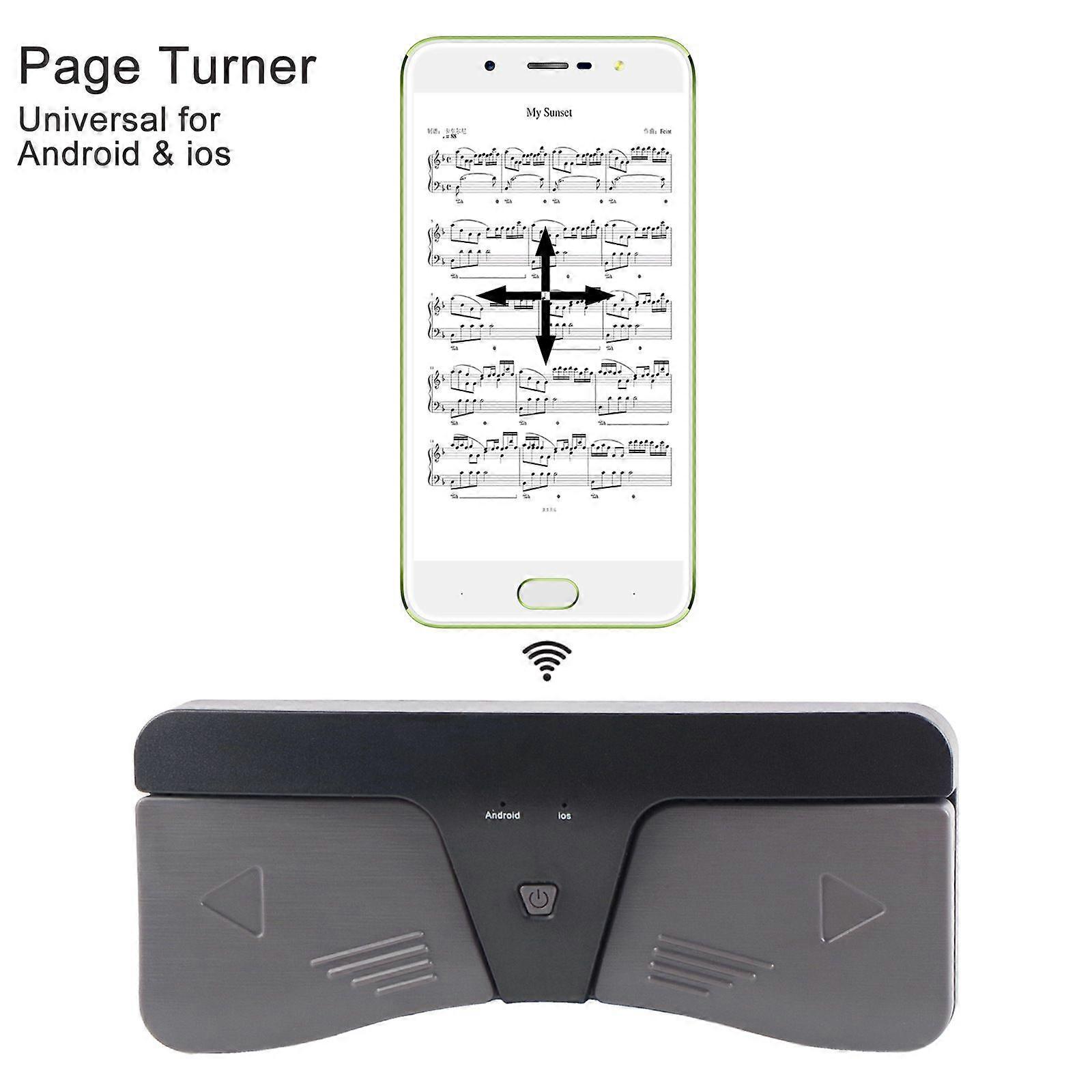 Bluetooth-compatible Page Turner Intelligent Wireless Control Abs Foot Pedal