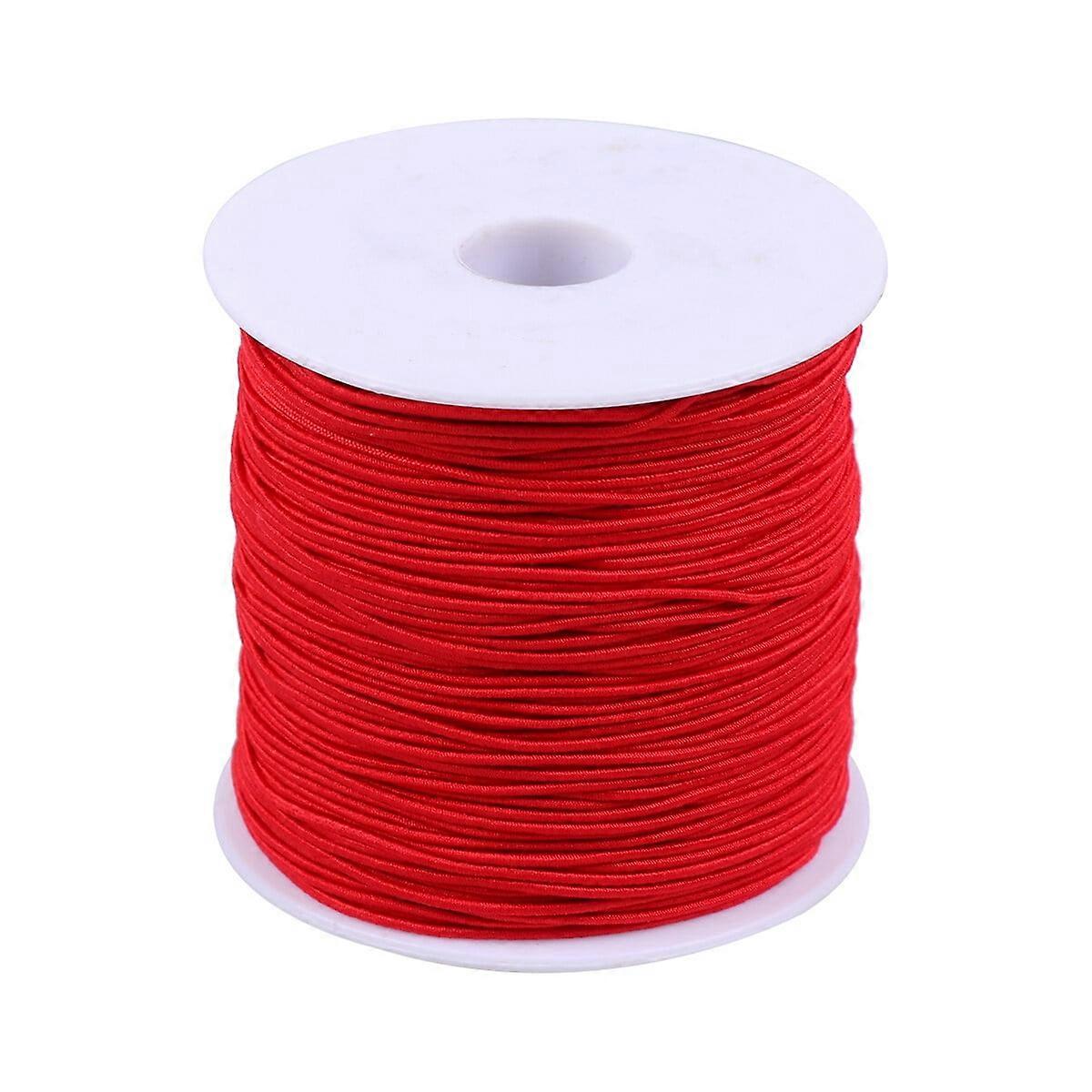 Eease 100M Elastic Bracelet String for DIY Jewelry (Red)