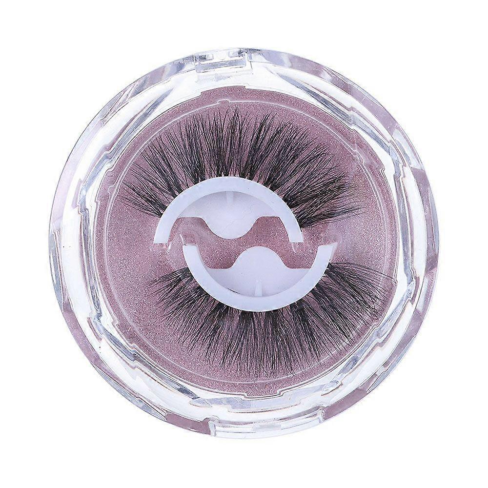 Fake Eyelashes Thick No Glue Needed 3D Mink Self-adhesive False Eyelashes Reusable Natural Curly