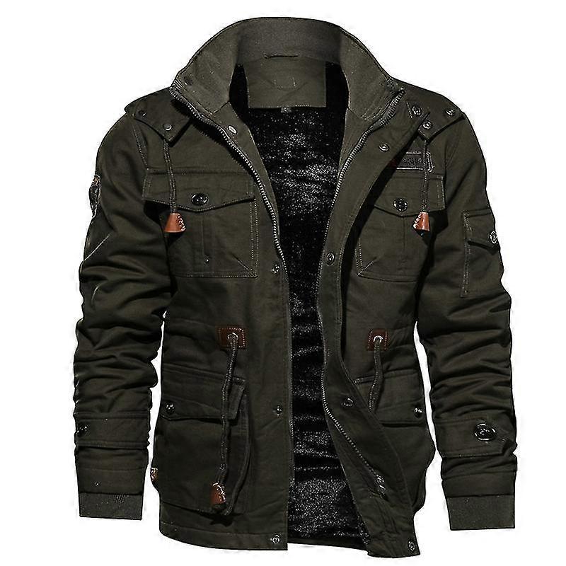 Heated Winter Coat compatible with Men with Thickened Insulation Layer