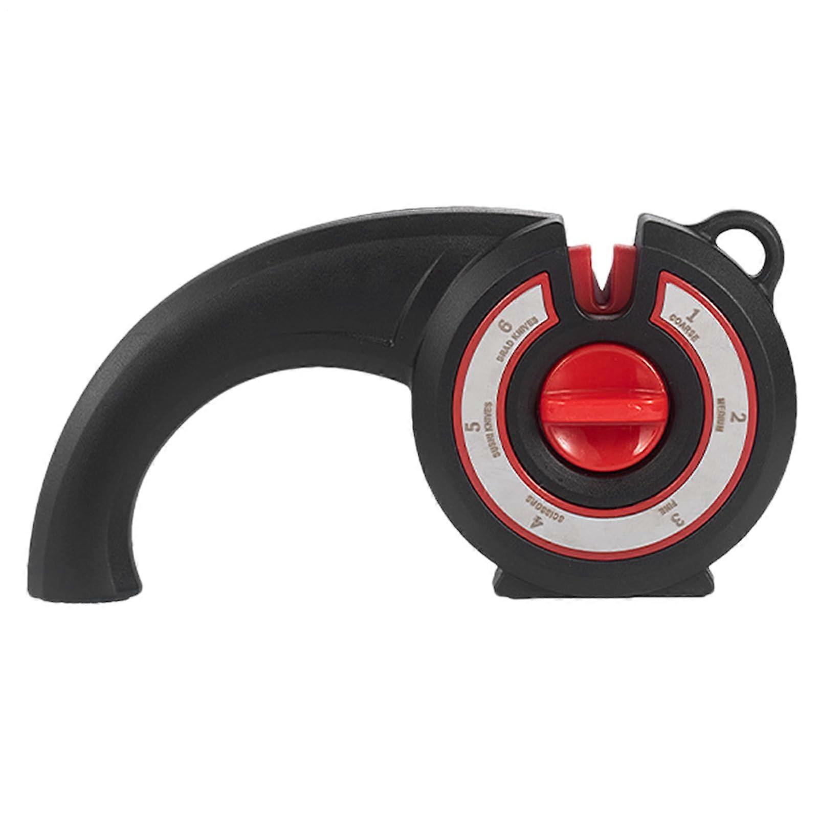 Cutter Sharpener AngleControl Slicing Sharpener With Adjustable Knob And Stable Base, 18.54Inch Black Kitchen Gadget