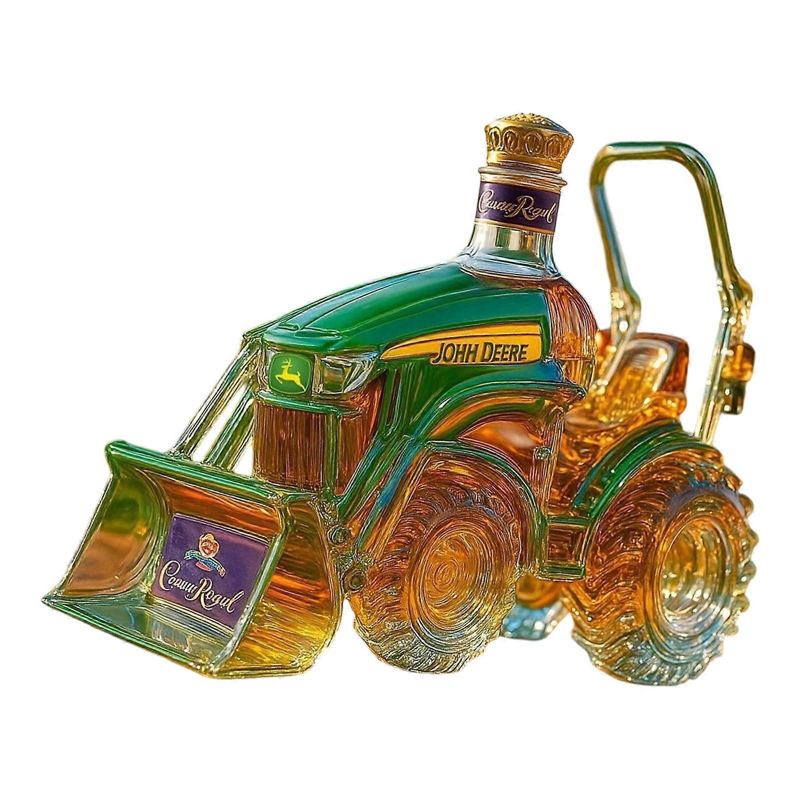 Ranch Themed Recycled Glass Pourer With Against Tip Base Perfect For Home Pubs Otherwise Event Deck Multicolor