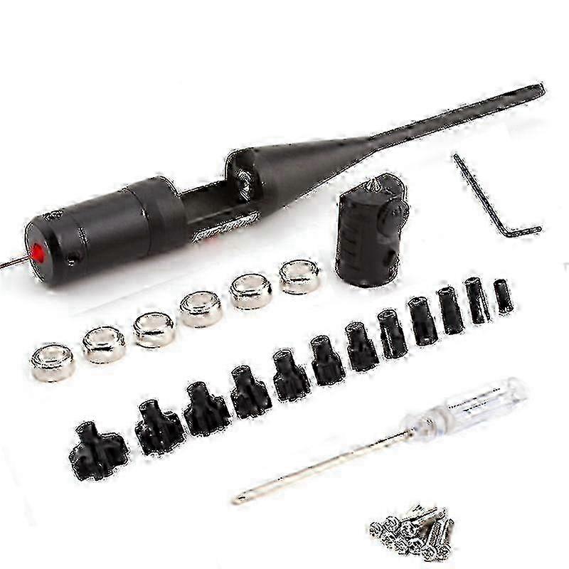 Laser Calibrator Aluminum Alloy Calibrator Turn-Free Laser Calibrator Adjustable Adapter Suit With 12 Adjustable Adapters Red Light hwy