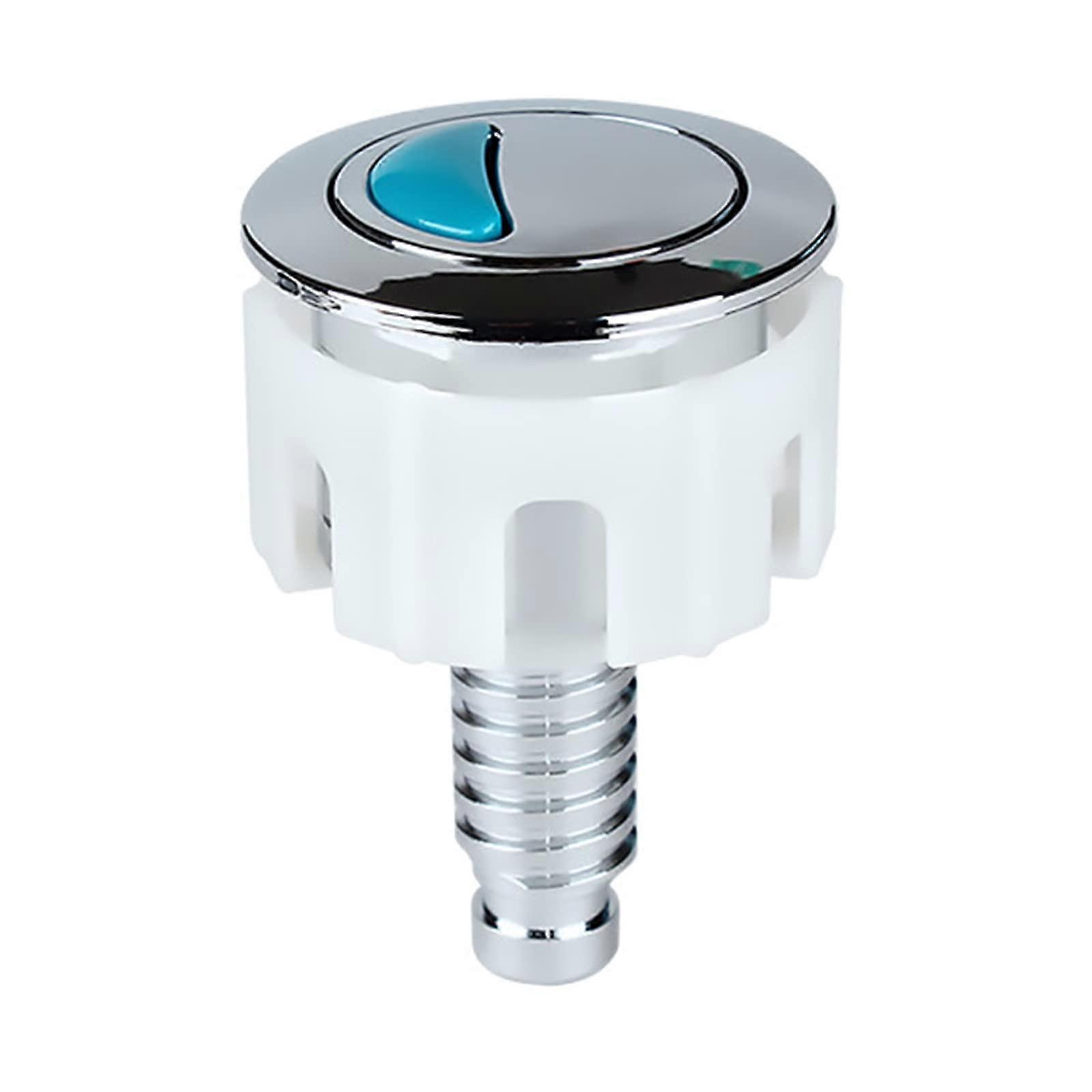 Toilet Flush Push Button Round Electroplated Water Tank  Kit for Bathroom Water Saving