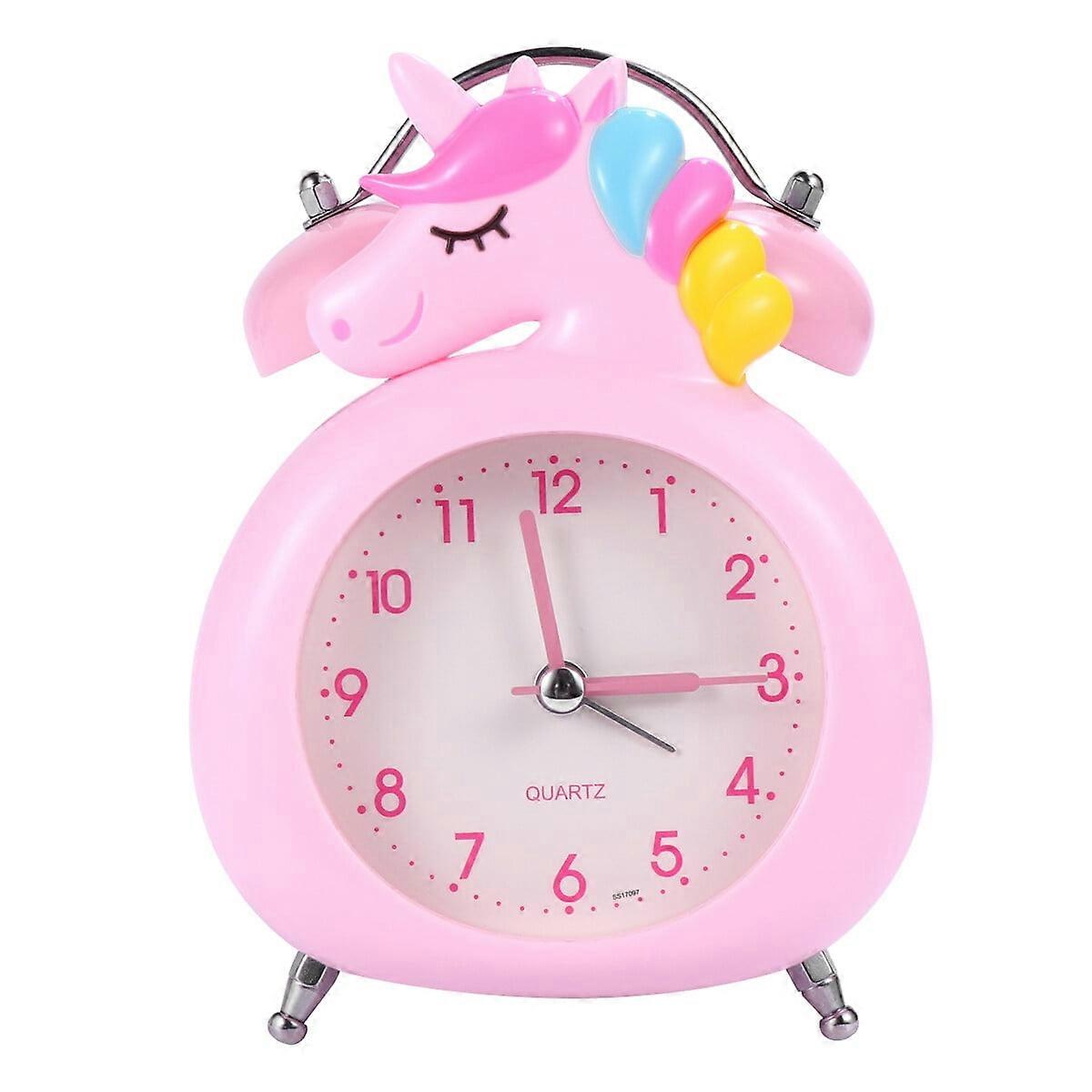 1PC Unicorn Alarm Clock Desktop Clock Alarm Clock for Kids Without Battery