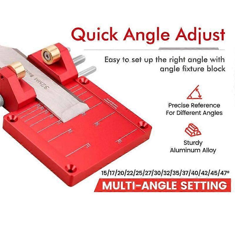 Fixed Angle Knife Sharpener, Universal Sharpening Holder for Woodworking Chisels & Plane Blades, Kn