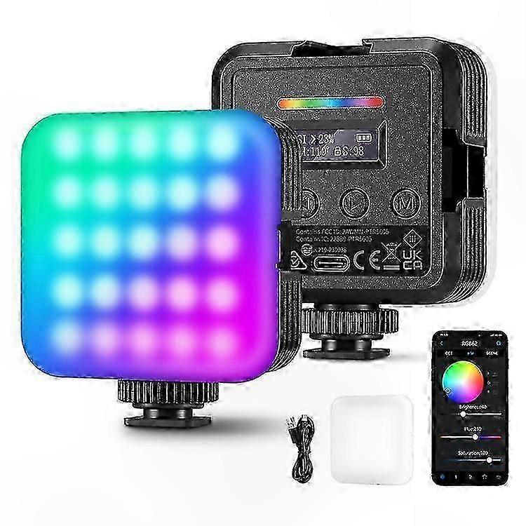 Magnetic RGB Video Light with 360 Degree Full Color LED for Camera Use
