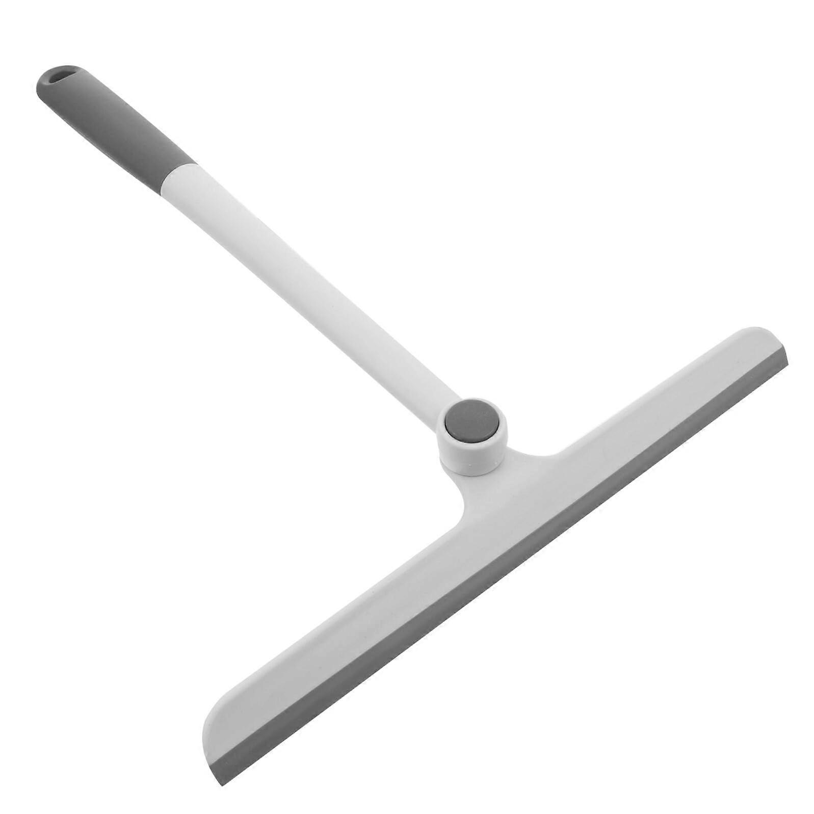 Window Cleaning Squeegee with Rotating Soft Wiper Head and Nonslip Handle for Glass and Car Windshield