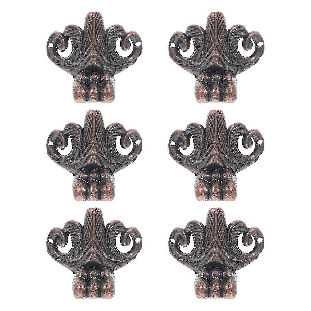 Retro Leg Corner Protector for Wood Boxes Offering Stability 6Pcs