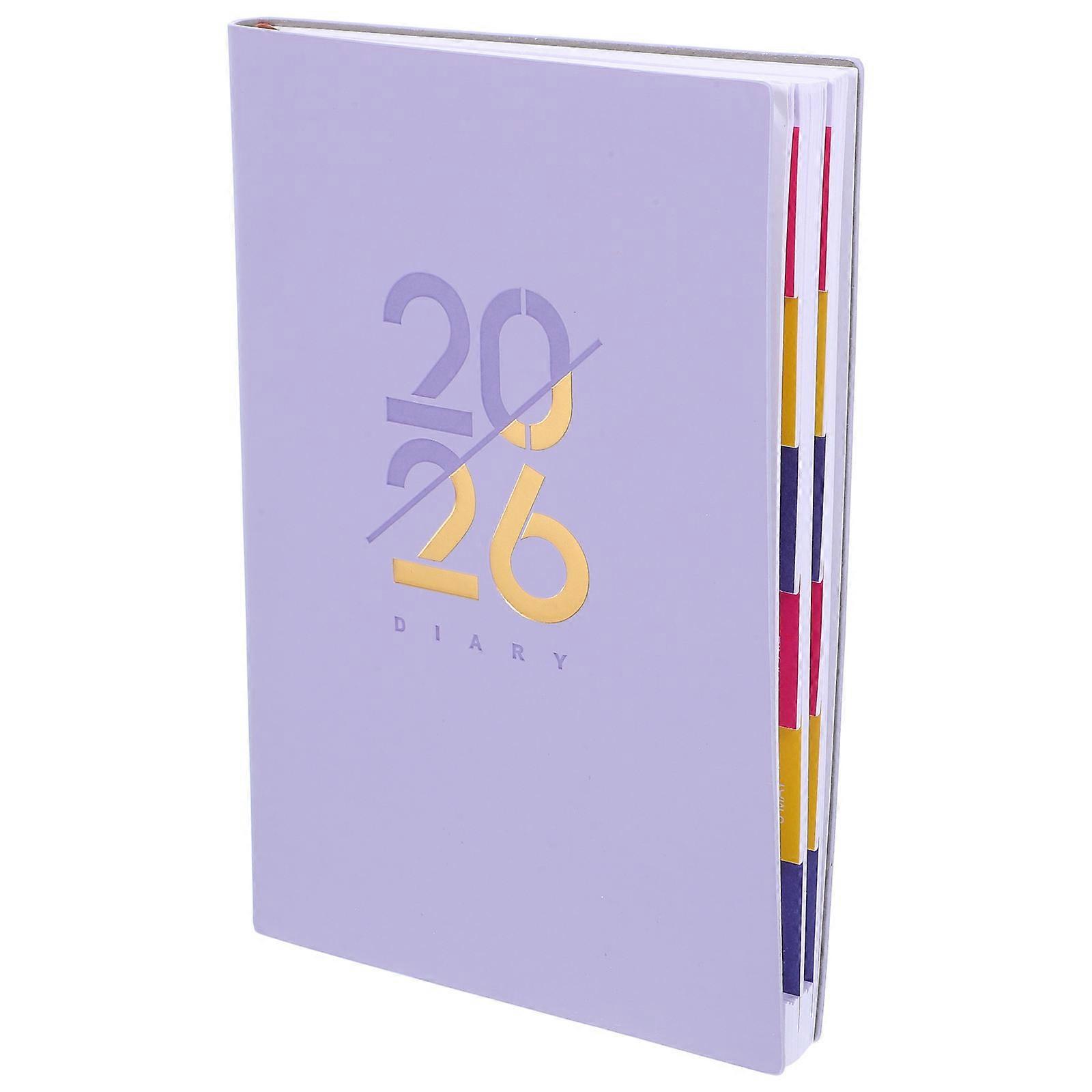 English Schedule Notebook Academic Planner for Writing Use 12 Month Planner