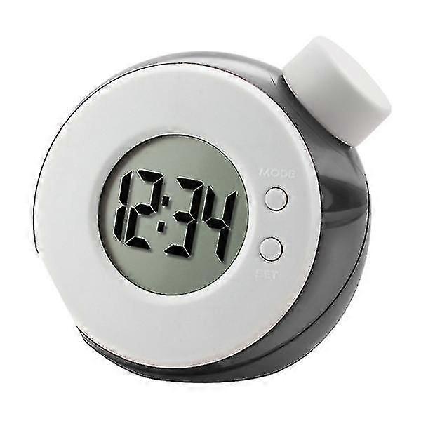Water Energy Clock Led Display Clock Water Jar Clock No Battery Include(black)