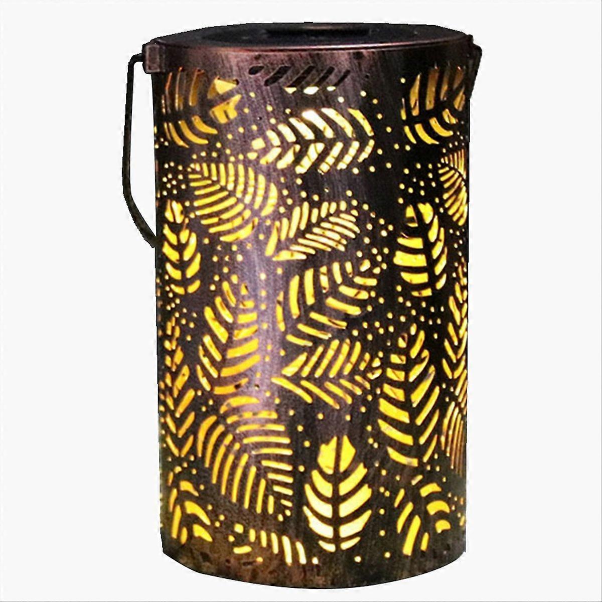 Leaf projection Solar hollow light Iron pattern projection light