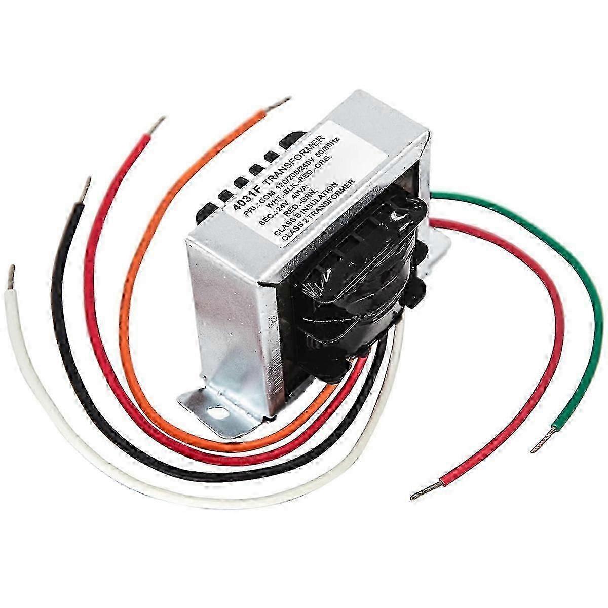 24V 40VA styrtransformator, 120/208/240V primär till 24V sekundär, multikran för HVAC-ugn