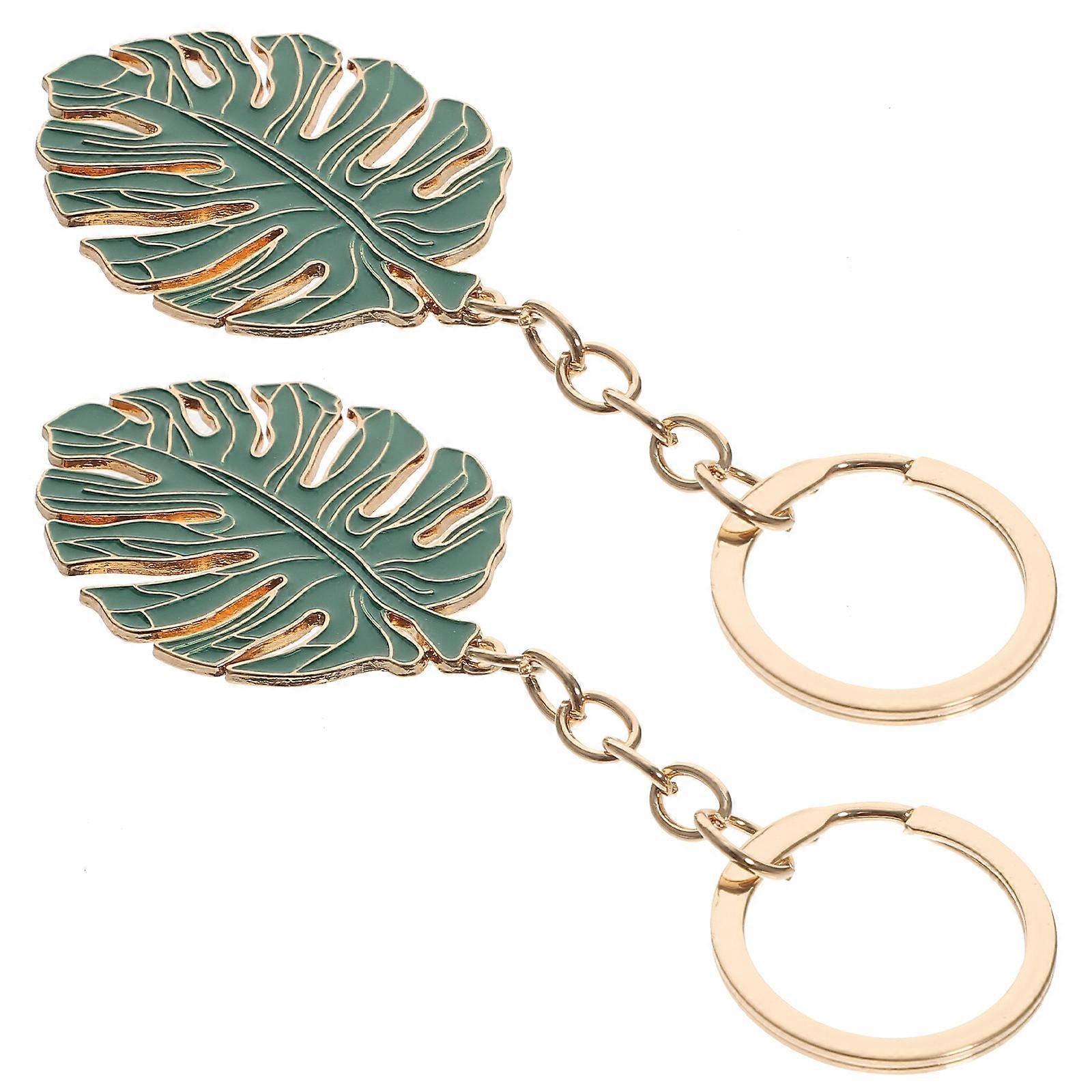 2 Pcs Stylish Turtle Dorsal Shape Key Chains Unique Hanging Pendants Hangings