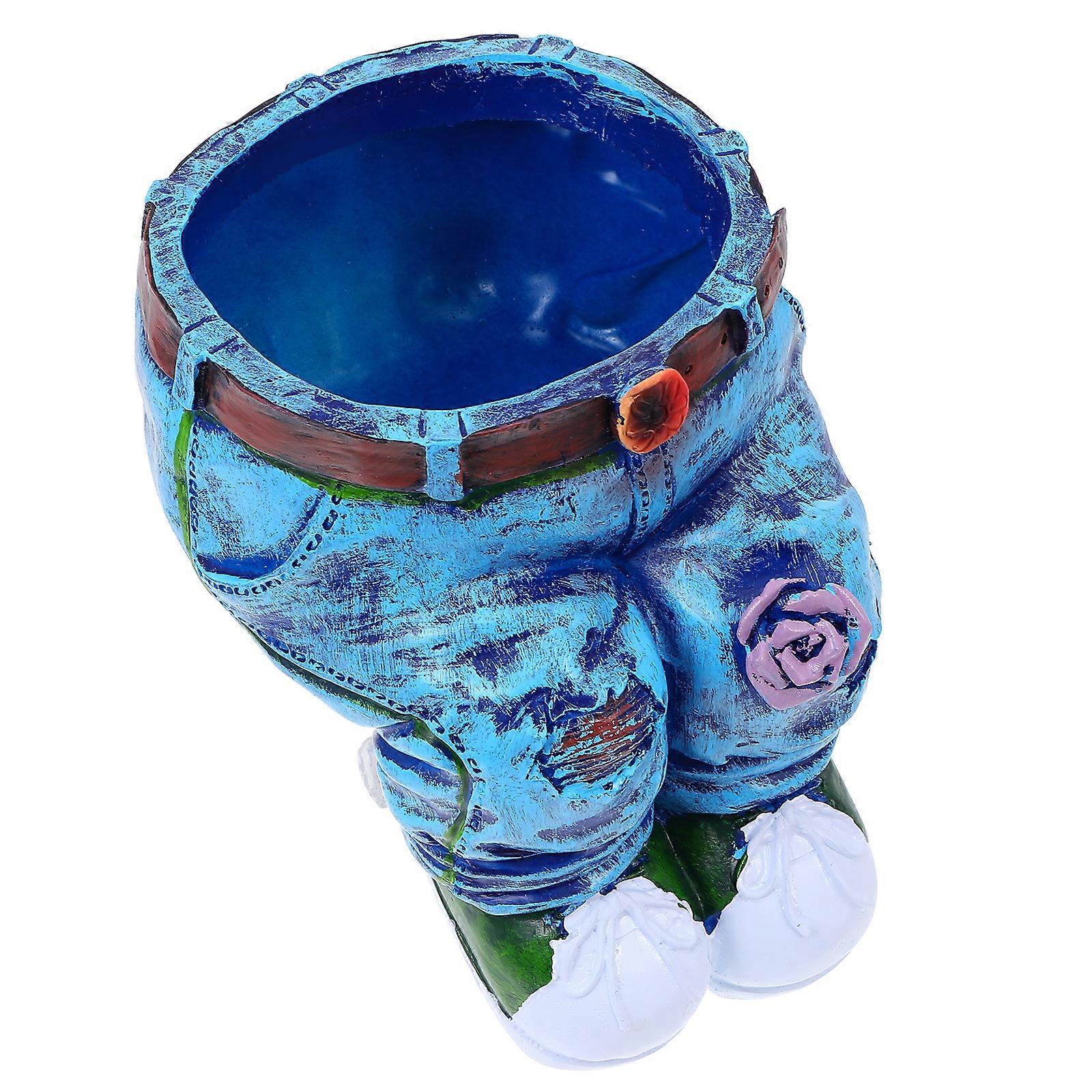 Resin Home Flowerpot Pants Modeling Planter Pot for 2Pcs