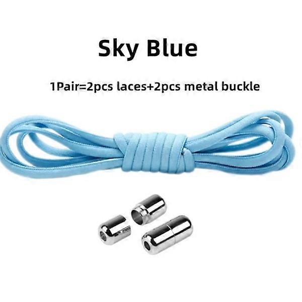 No-tie Elastic Shoelaces - One size - LIGHT BLUE
