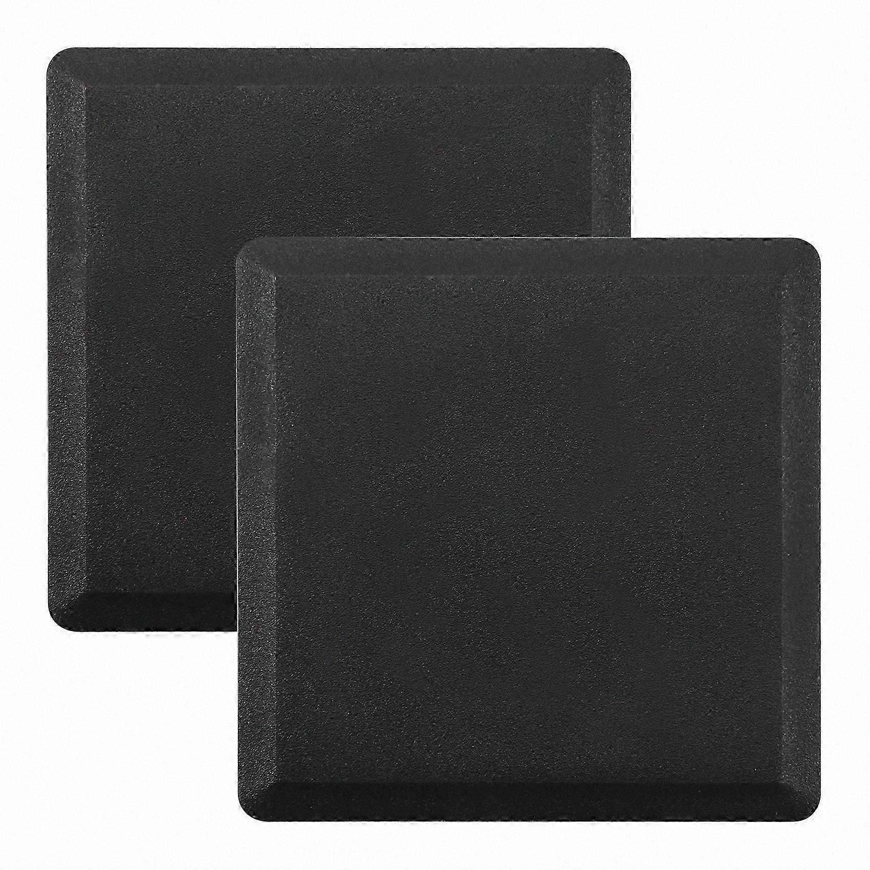 Square Plastic End Caps for 80mm Tubes - 2 Pack Pipe Inserts