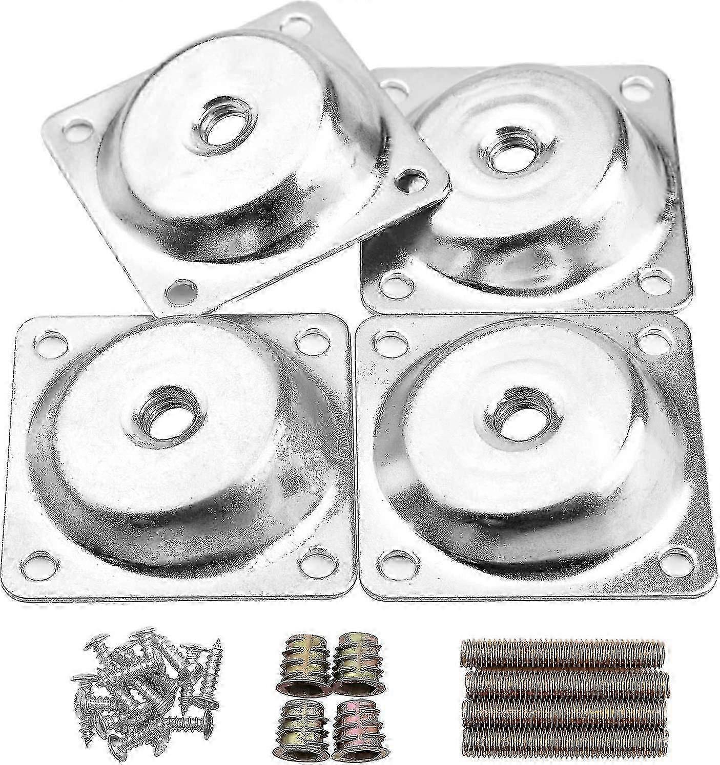 Furniture leg converters 14 degree angle for tables full mounting set