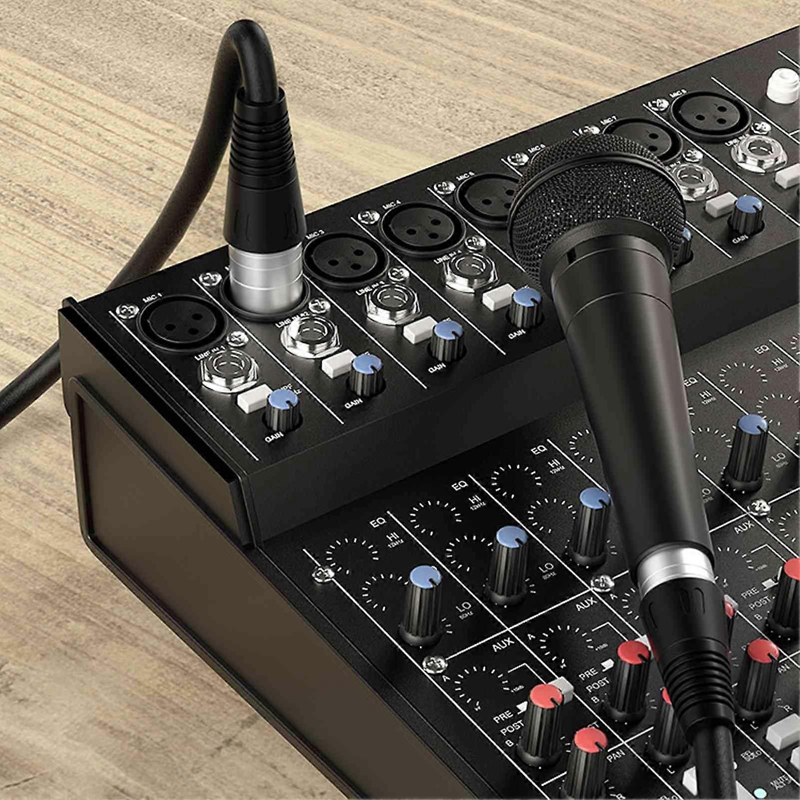 XLR Cable DMX512 Compatible For Stage Lights 300cm 2Pack