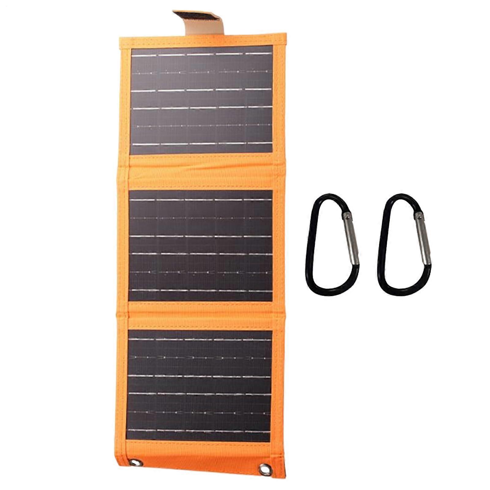 Portable Foldable Solar Panel Charger with USB Output for Camping, Outdoor and Emergency Use