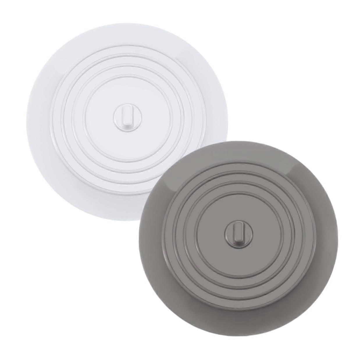 Drain Stopper Universal Silicone Drain Plug For Kitchen Bathroom Bathtub Basins 2 Pcs Model 01