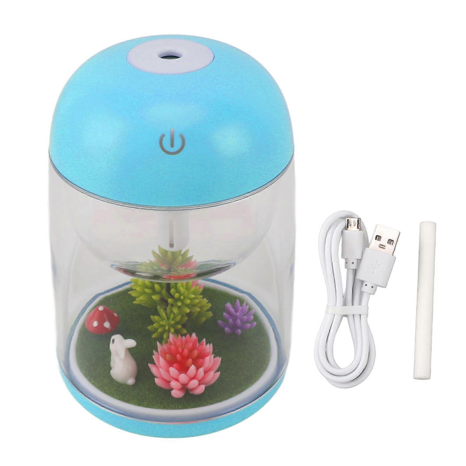 Cool Mist Humidifier and Essential Oil Diffuser with 7Color LED Light for Car Office Home Blue