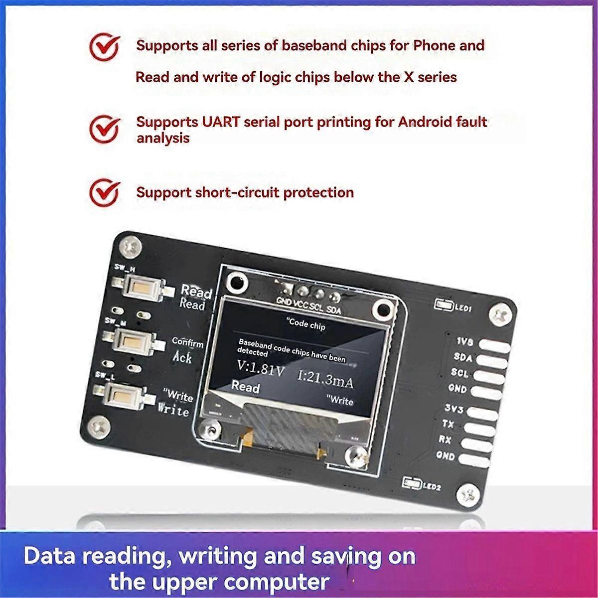 DM01 Chip Programmer Baseband & Logic Chip Reading Writing UART Android Fault Analysis Tool