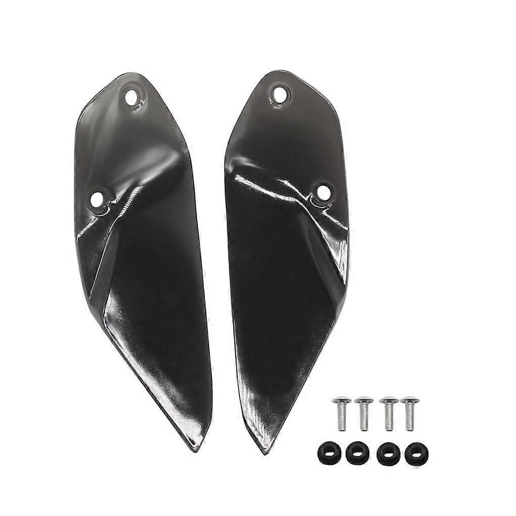 Windscreen Side Panel Deflector ABS Lightweight Adjustable Fit Noise Reduction Easy Install Black