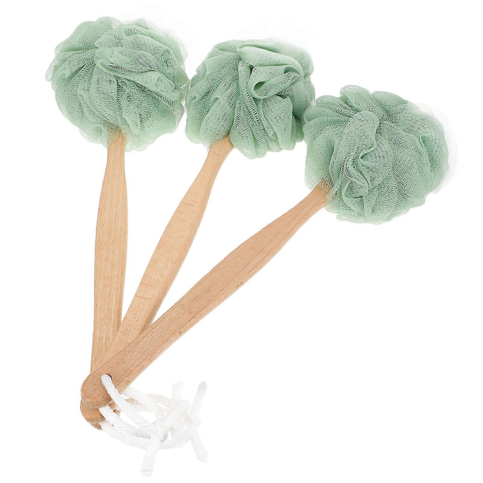 Shower Use Washing Ball Brush for Effective Cleaning 3Pcs Bathing Brushes