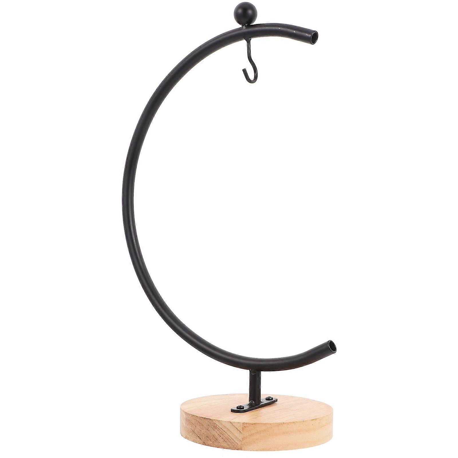 Ornament Display Metal Hook Stand for Rustic Home Decor Black