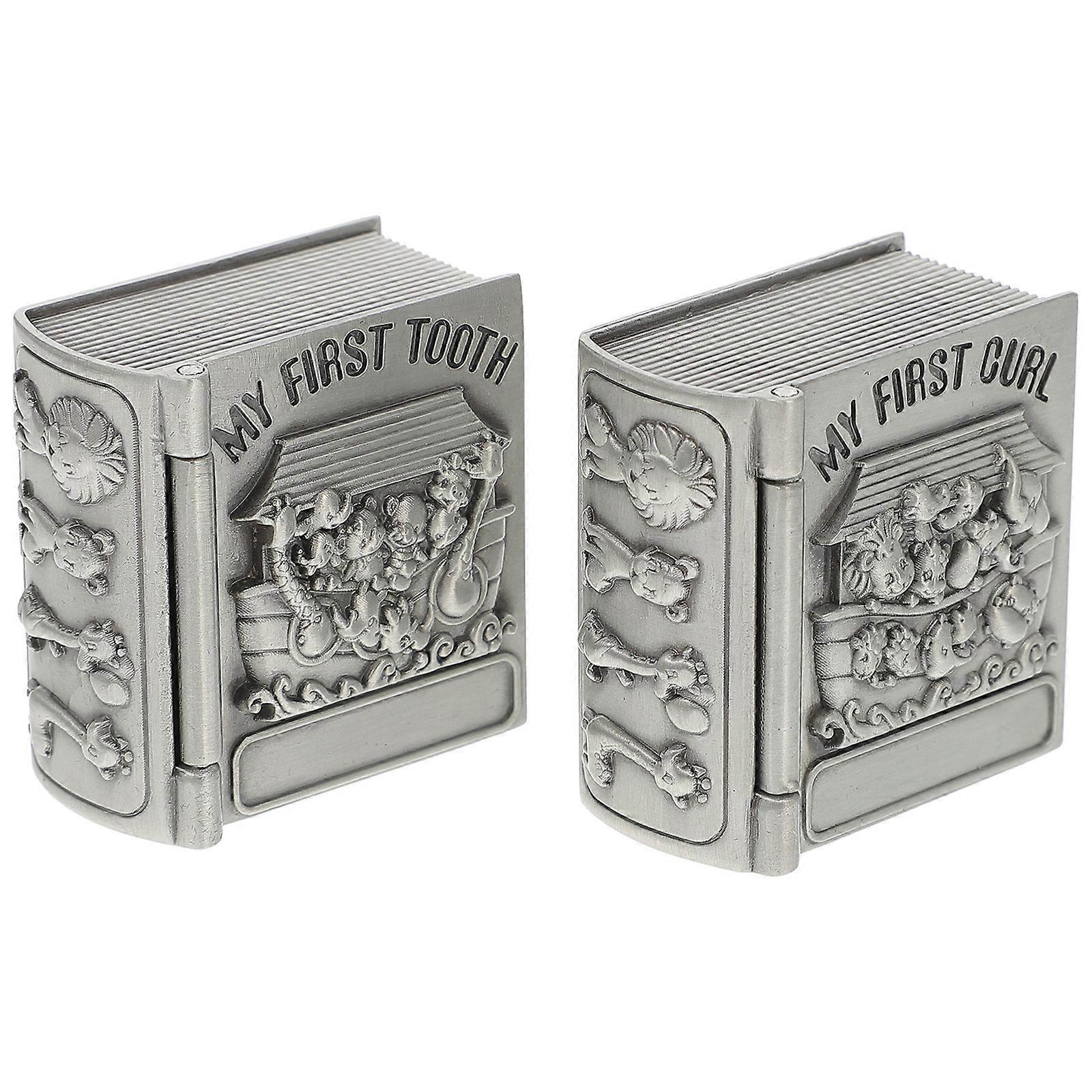 Tooth Boxes for Storage 2Pcs Cute Keepsake Teeth Cases