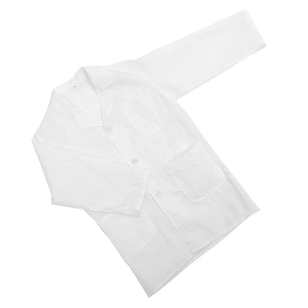 White Kids Lab Coat for Children Science Projects Scientists Coat