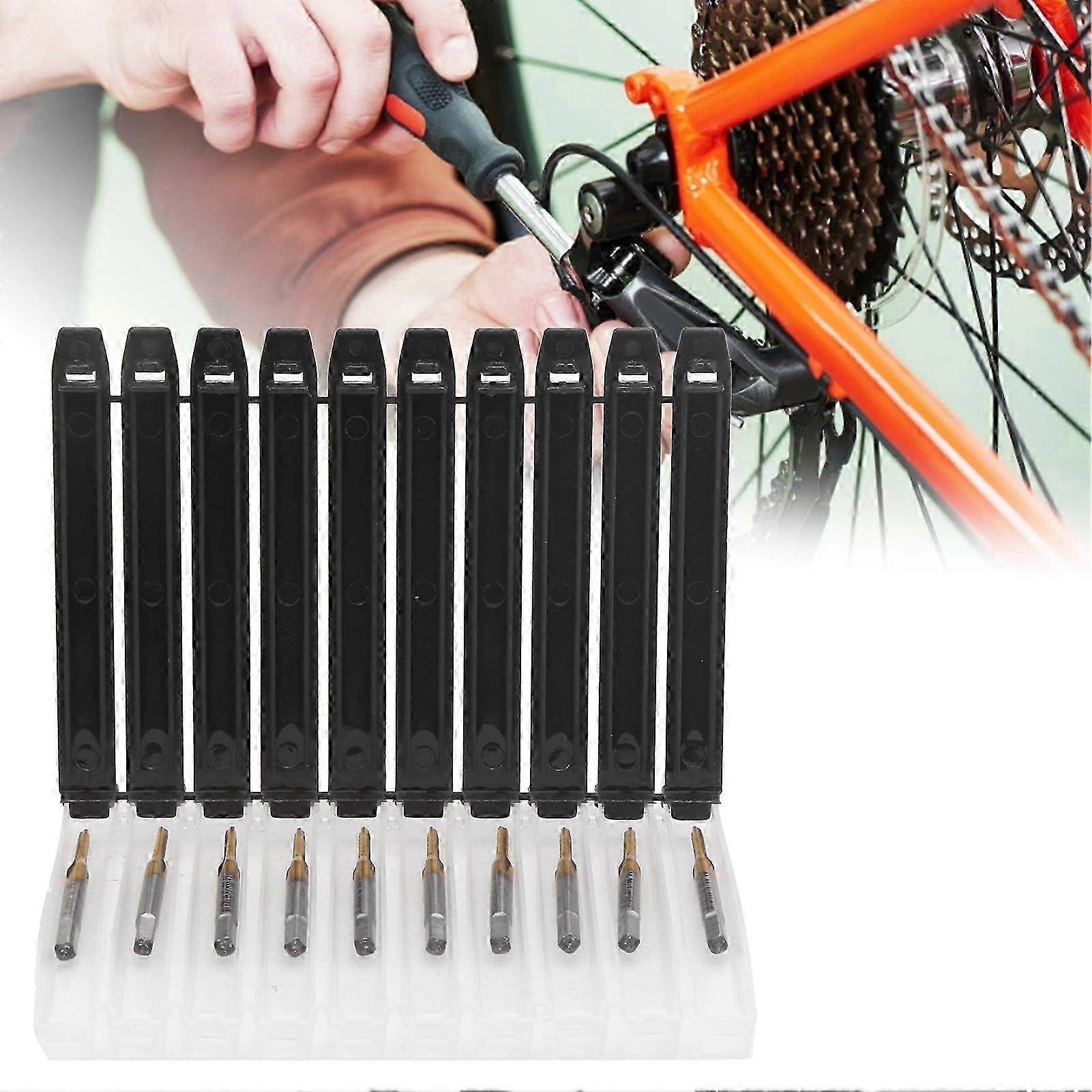 10pcs Coating Thread Tap HSS High Hardness Machine Tapping Thread Drill Bits M1.6 x 0.35