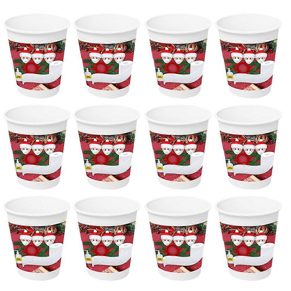 Lovely Xmas Paper Cups for Drinking Use Disposable 20Pcs Pack
