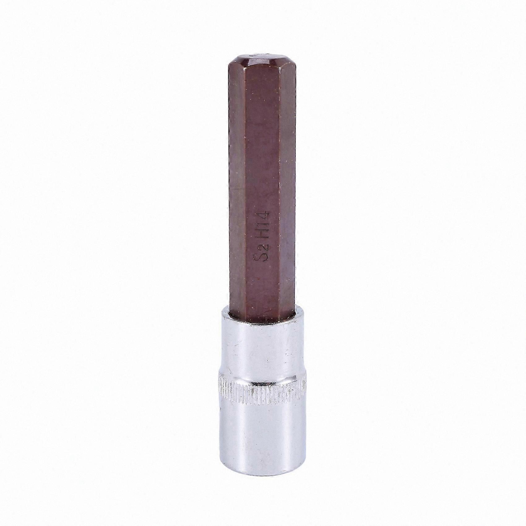 Extra Long 14mm Hex Bit Socket, 1/2-Inch Drive, S2 Steel Construction