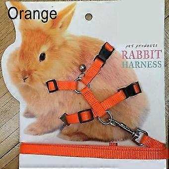Adjustable Soft Harness Leash for Rabbits Running and Walking Traction Rope