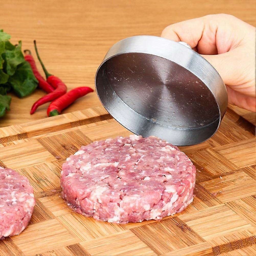 Adjustable Stainless Steel Burger Press with NonStick Surface and Dishwasher Safe Design