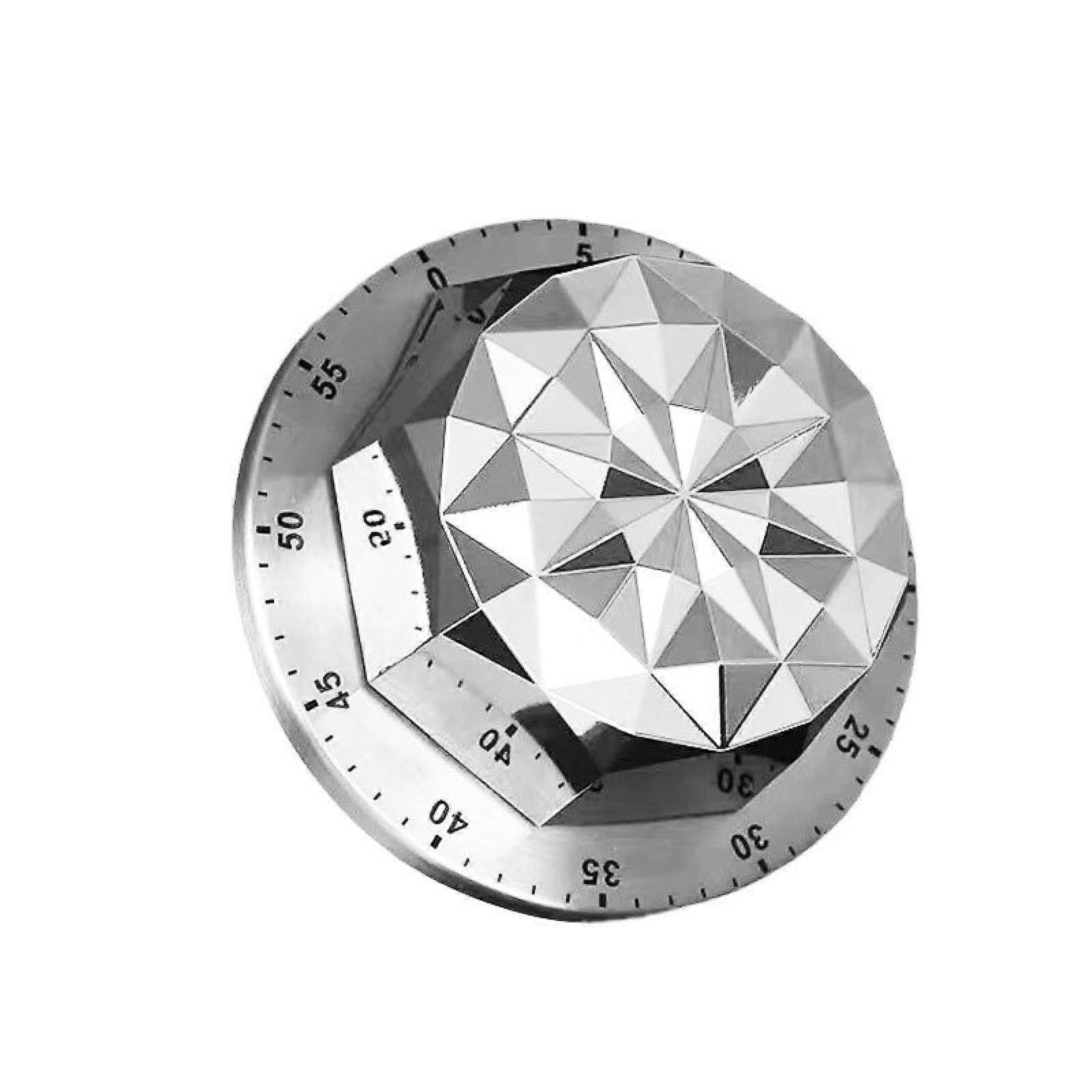 Kitchen Timer Mechanical Countdown Stainless Steel Magnetic Cooking and Baking for Eggs