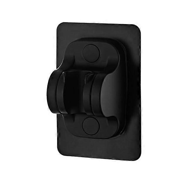 Adjustable Wall Mounted Shower Head Holder Black SelfAdhesive Bracket Tool Installation