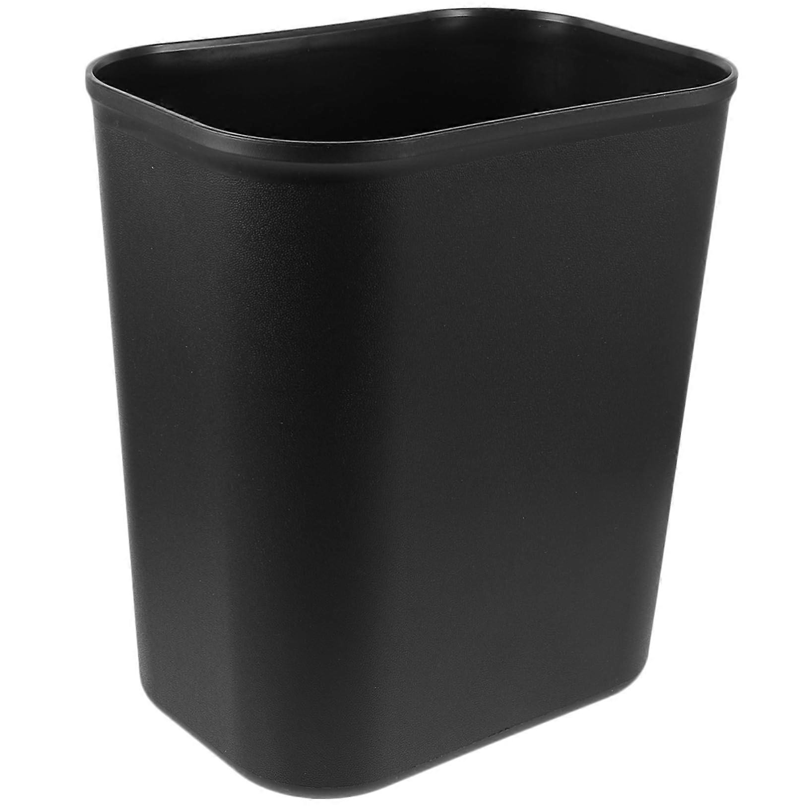 15L Small Trash Can with Lid, Compact Garbage Bin for Kitchen, Office Desk, Narrow Spaces