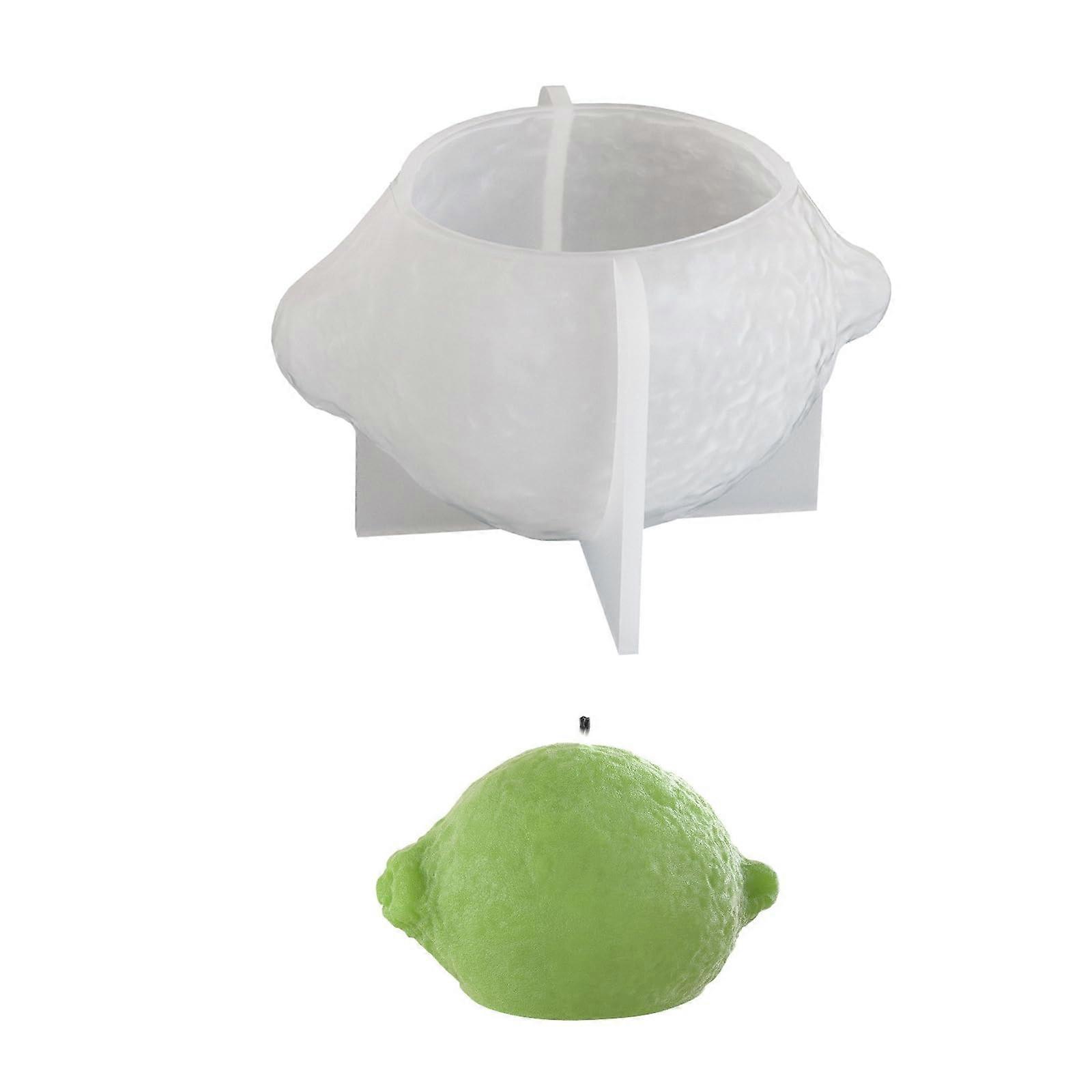 3D Lemon Shape Silicone Soap Mold for Easy Release and Versatile Epoxy Resin Craft Projects