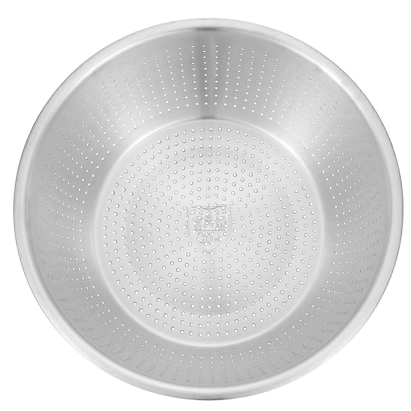 Stainless Steel Colander 28cm RustResistant Fruit and Vegetable Strainer for Kitchen Sink