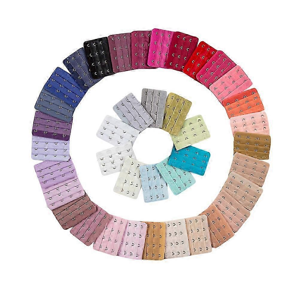 10 PC Comfortable Women Bra Extensions Assorted Bra Back and Hook Extenders