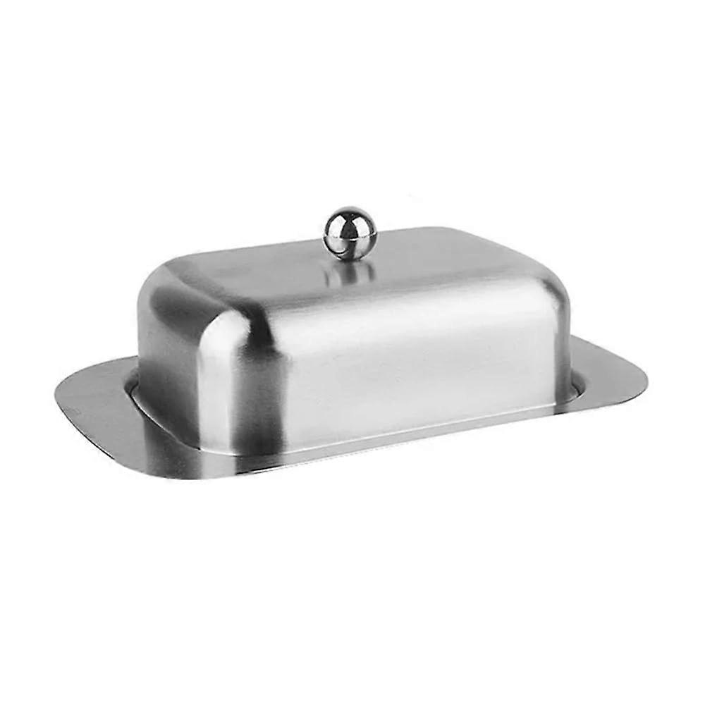 Stainless Steel Butter Dish with Lid for Easy Scooping and Breakfast Table Presentation