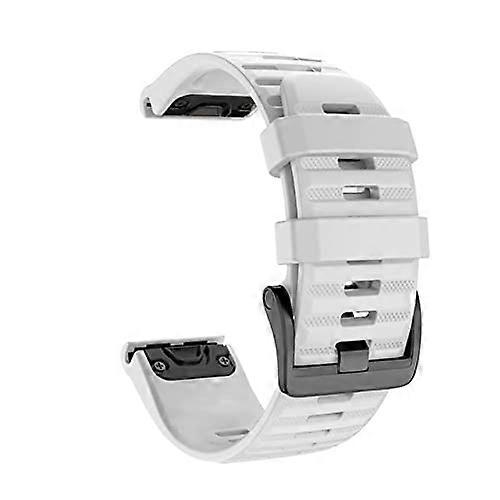 22mm White Quick Release Replacement Watch Band for Garmin Fenix 5 6 Pro