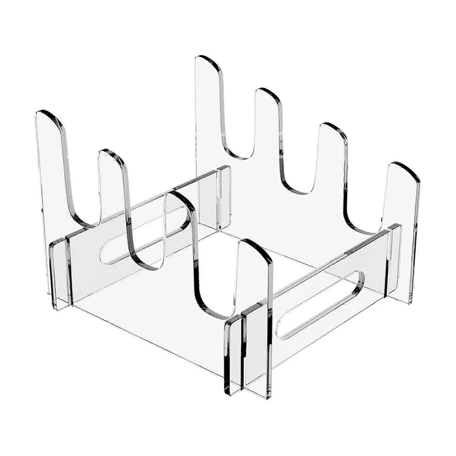 Clear Acrylic 3 Tier Plate Display Rack for Parties, SpaceSaving Dessert Stand